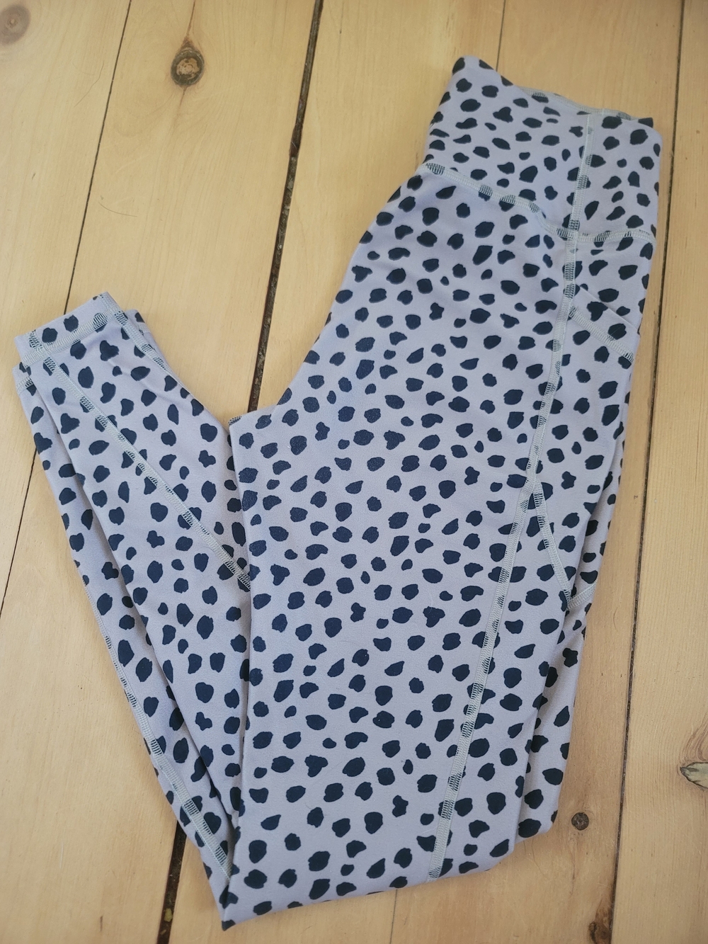 Gilly Hicks Black/tan Leopard Print Leggings